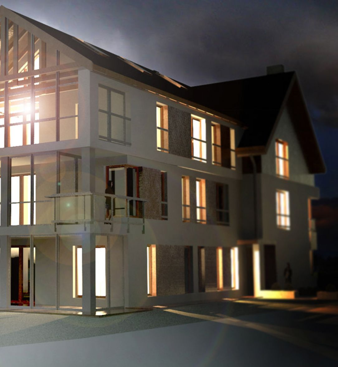 Projekt domu dwurodzinnego nad Jarem