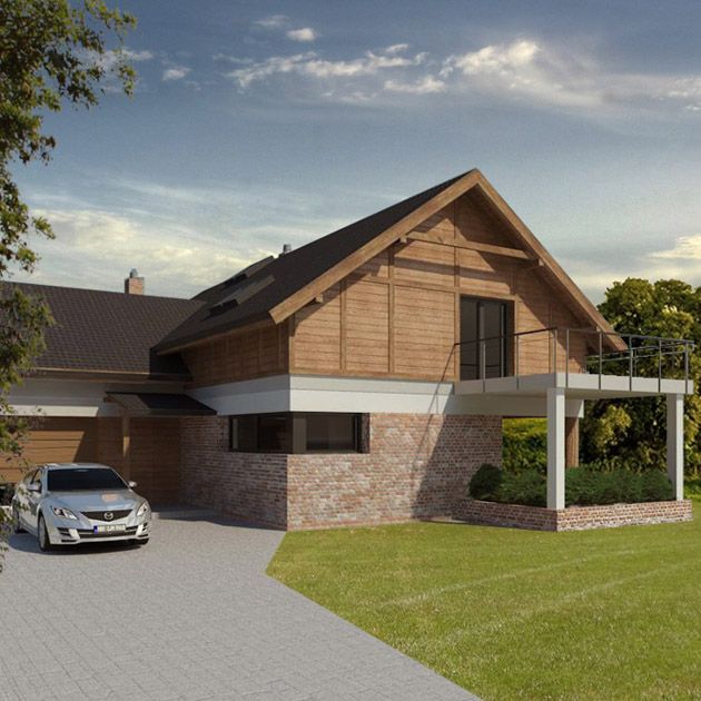 Dom jednorodzinny w Leźnie